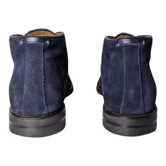 AQUATALIA Carlos Navy Blue Suede Lace-Up Chukka Boot Size 10.5M - Picture 5 of 9